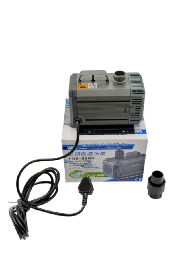 SunSun Amphibious Water Submersible Pump HQB-3500 – 3000 LPH Flow Rate, 85W Power, 3.5m Pumping Height for High-Performance Aquarium, Fountain, Pond, Hydroponics Pump - Image 1